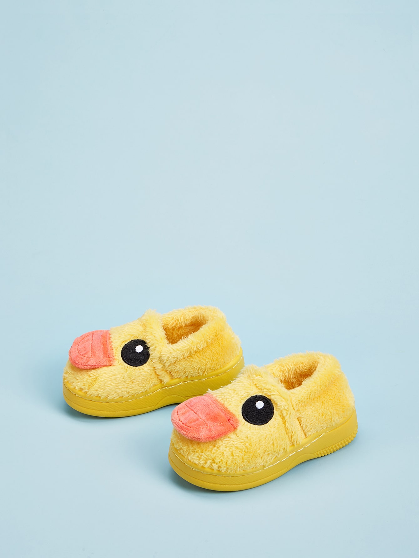 Плюшевые шлепанцы в форме утки для девочек