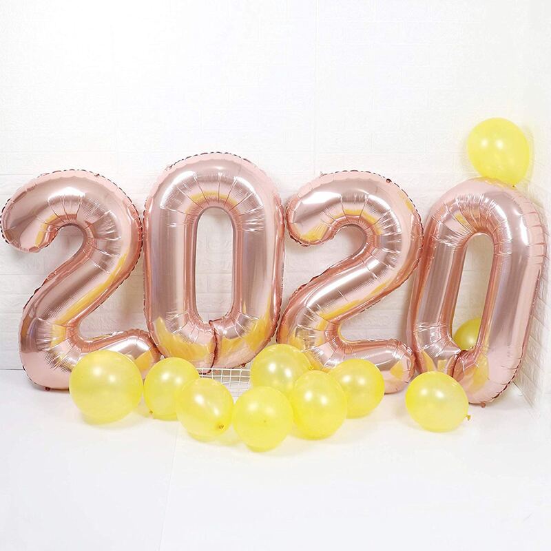 4pcs Number Shaped Balloon Set, Multicolor 
4pcs Number Shaped Balloon Set, Multicolor