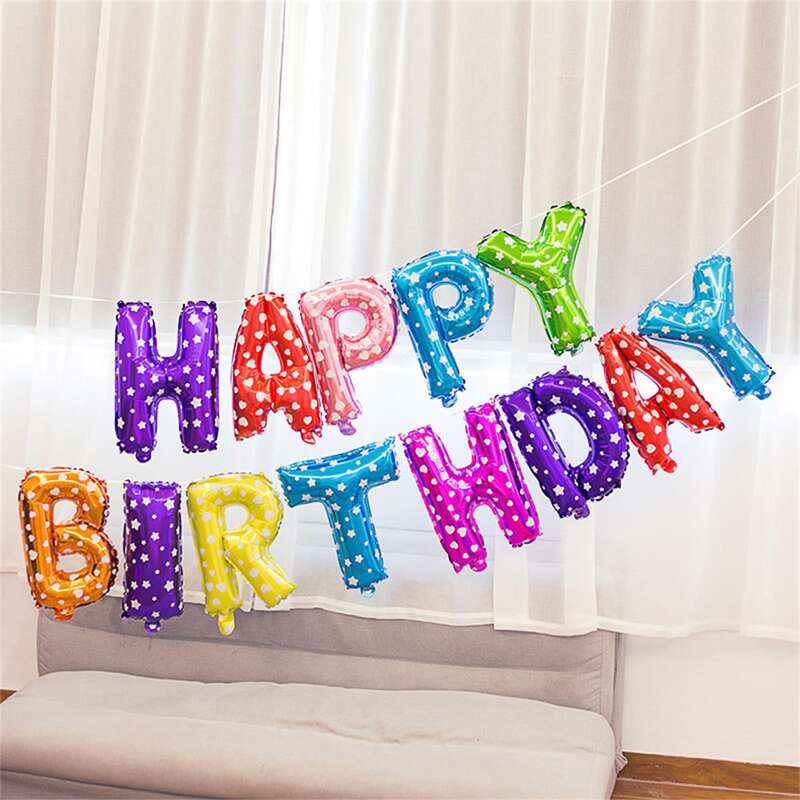 1pack Birthday Decorative Balloon, Multicolor 
1pack Birthday Decorative Balloon, Multicolor