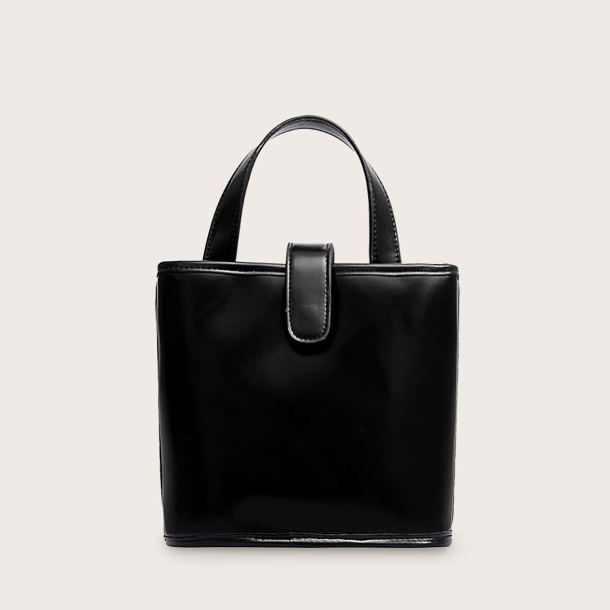 Minimalist Satchel Bag, Black 
Minimalist Satchel Bag, Black