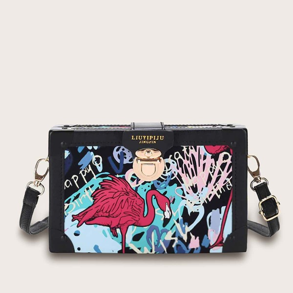 Сумка с принтом "фламинго, Многоцветный
Сумка с принтом "фламинго, Многоцветный