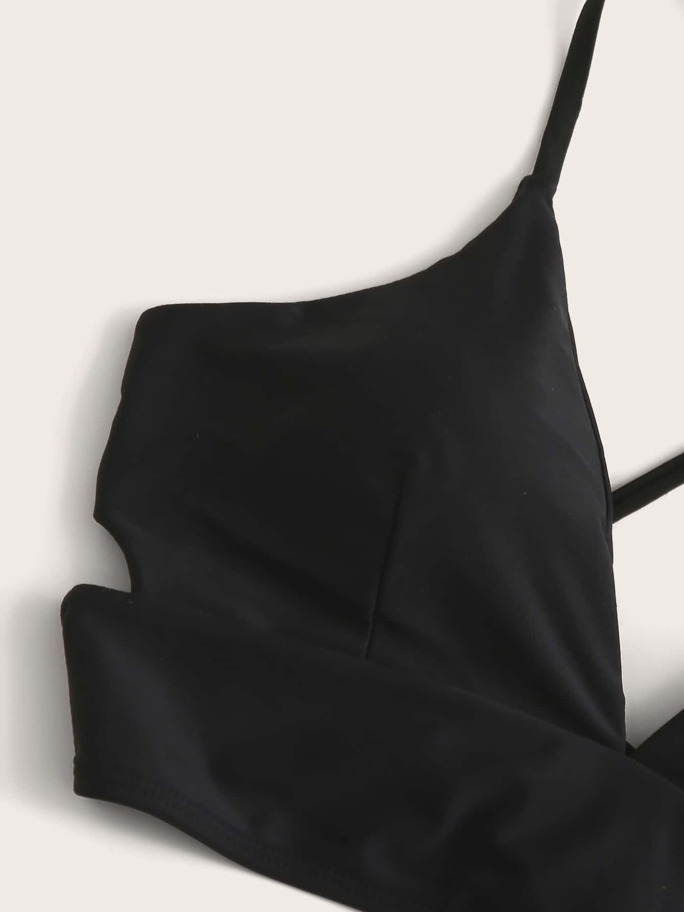Tie Back Top With Random Tropical Bikini Summer Shein Usa