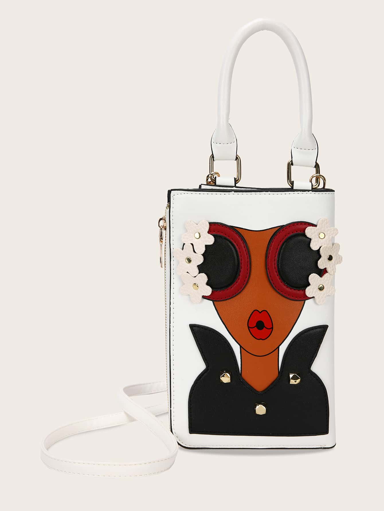 Cartoon Graphic Satchel Bag