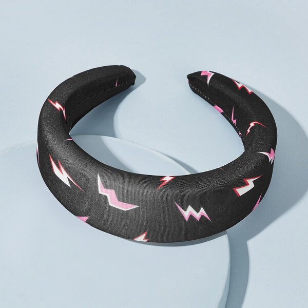 Обруч для волос на синтепоне с принтом, Чёрный
Обруч для волос на синтепоне с принтом, Чёрный