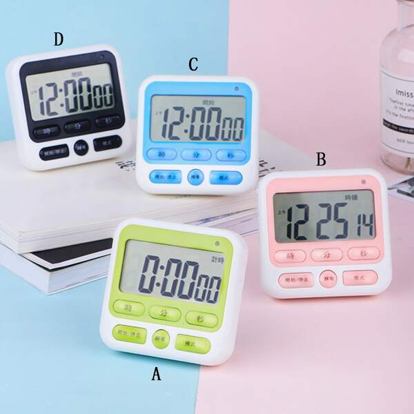 Кухонный цифровой таймер 1шт, Многоцветный
Кухонный цифровой таймер 1шт, Многоцветный