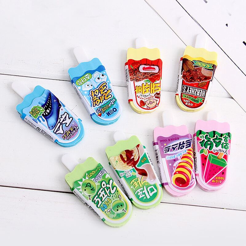 3pcs Random Popsicle Shaped Eraser, Multicolor 
3pcs Random Popsicle Shaped Eraser, Multicolor