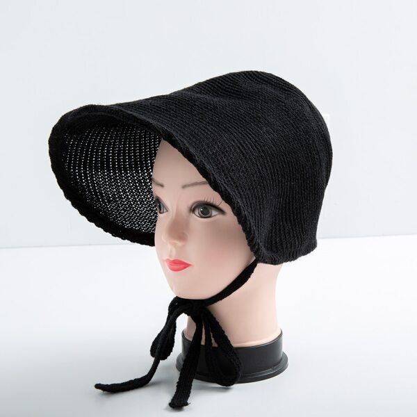 Solid Braided Hat, Black
