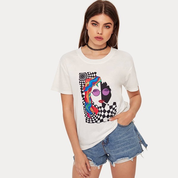 Белый Объект Повседневный Футболки
Белый Объект Повседневный Футболки