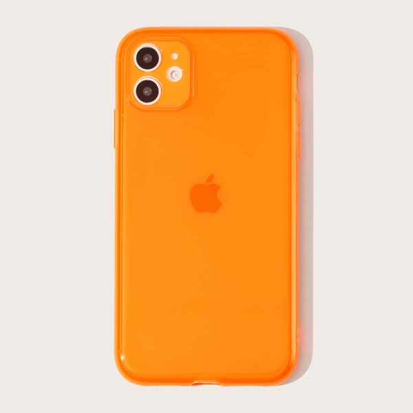 Plain iPhone Case, Orange