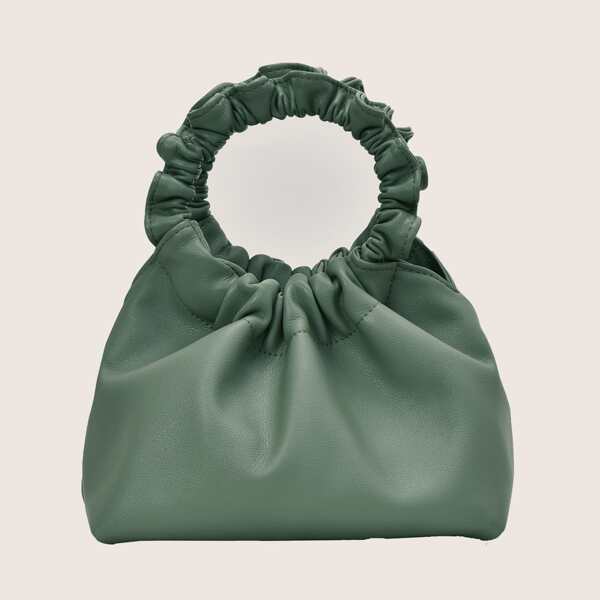 Сумка-сэтчел со сборками, Зелёные
Сумка-сэтчел со сборками, Зелёные