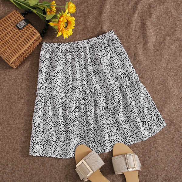 Юбка со складкой и далматинским принтом, Чёрнобелые
Юбка со складкой и далматинским принтом, Чёрнобелые