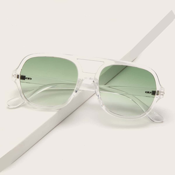Солнцезащитные очки с плоским верхом, Зелёные
Солнцезащитные очки с плоским верхом, Зелёные