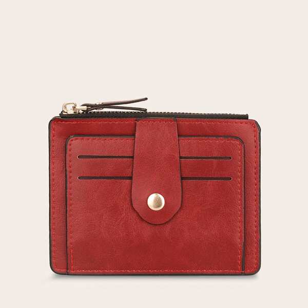 Минималистский кошелек с футляром для карт, Красный
Минималистский кошелек с футляром для карт, Красный
