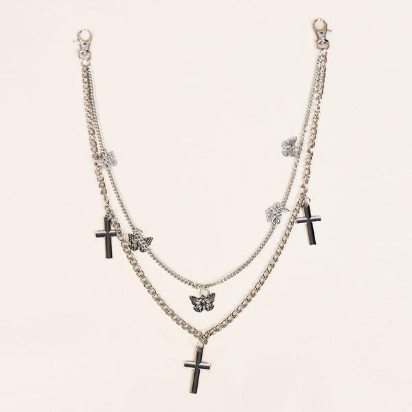 Многослойный цепной пояс, Серебряные
Многослойный цепной пояс, Серебряные