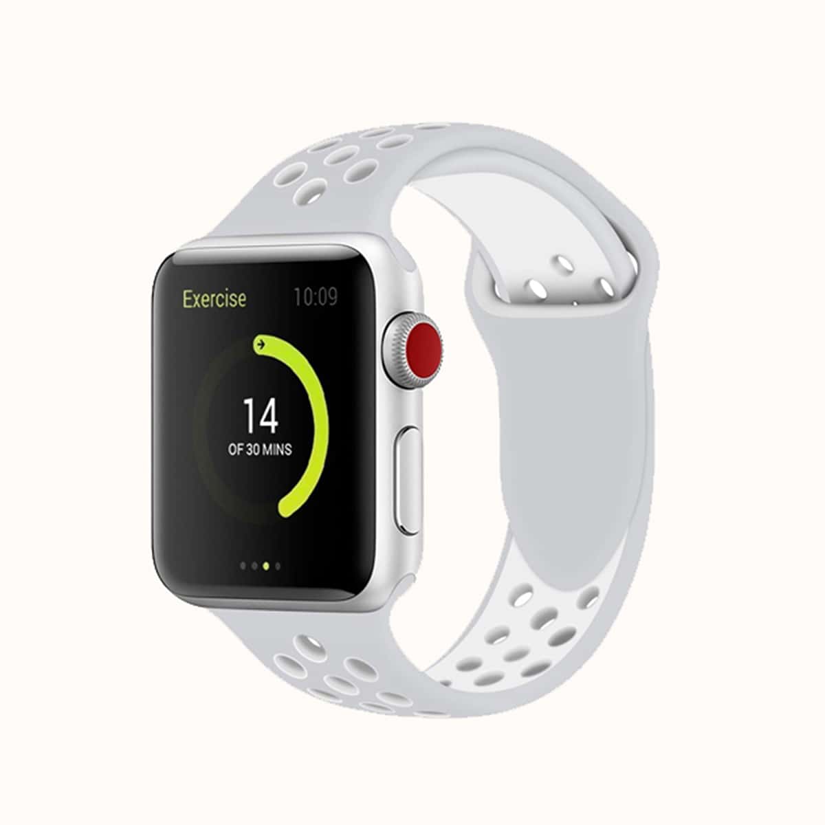 1pc Silicone iWatch Band, Grey 
1pc Silicone iWatch Band, Grey