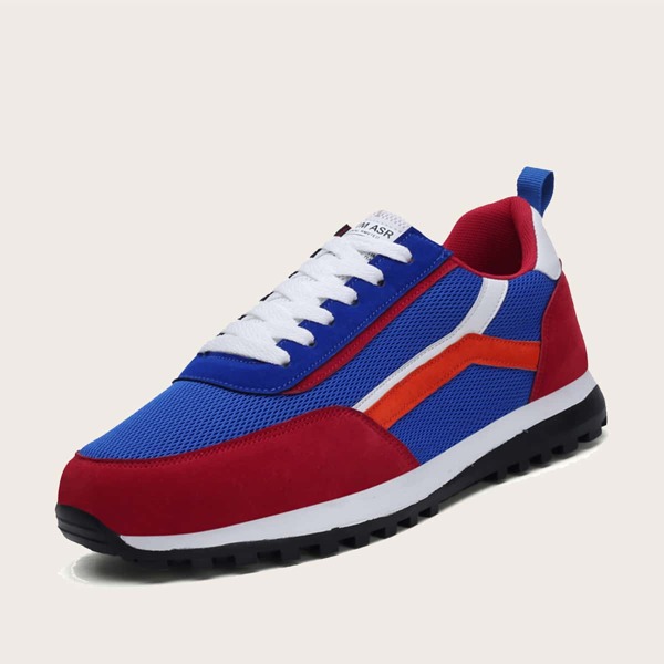 Men Lace-up Front Mesh Panel Chunky Sneakers, Multicolor
Men Lace-up Front Mesh Panel Chunky Sneakers, Multicolor