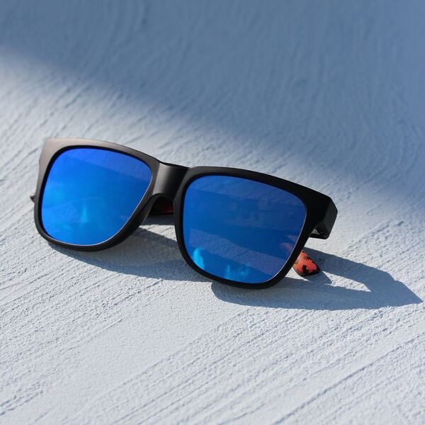 Acrylic Frame Polarized Sunglasses, Blue