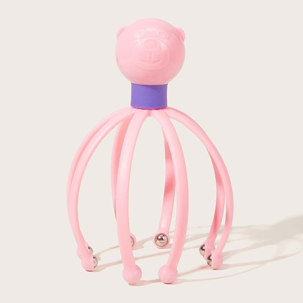 1pc Head Massager, Pink