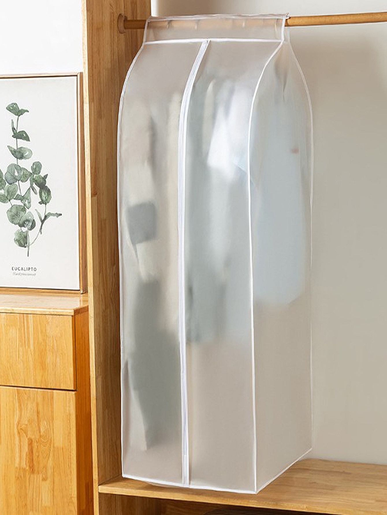 1pc Solid Clothing Dust Cover