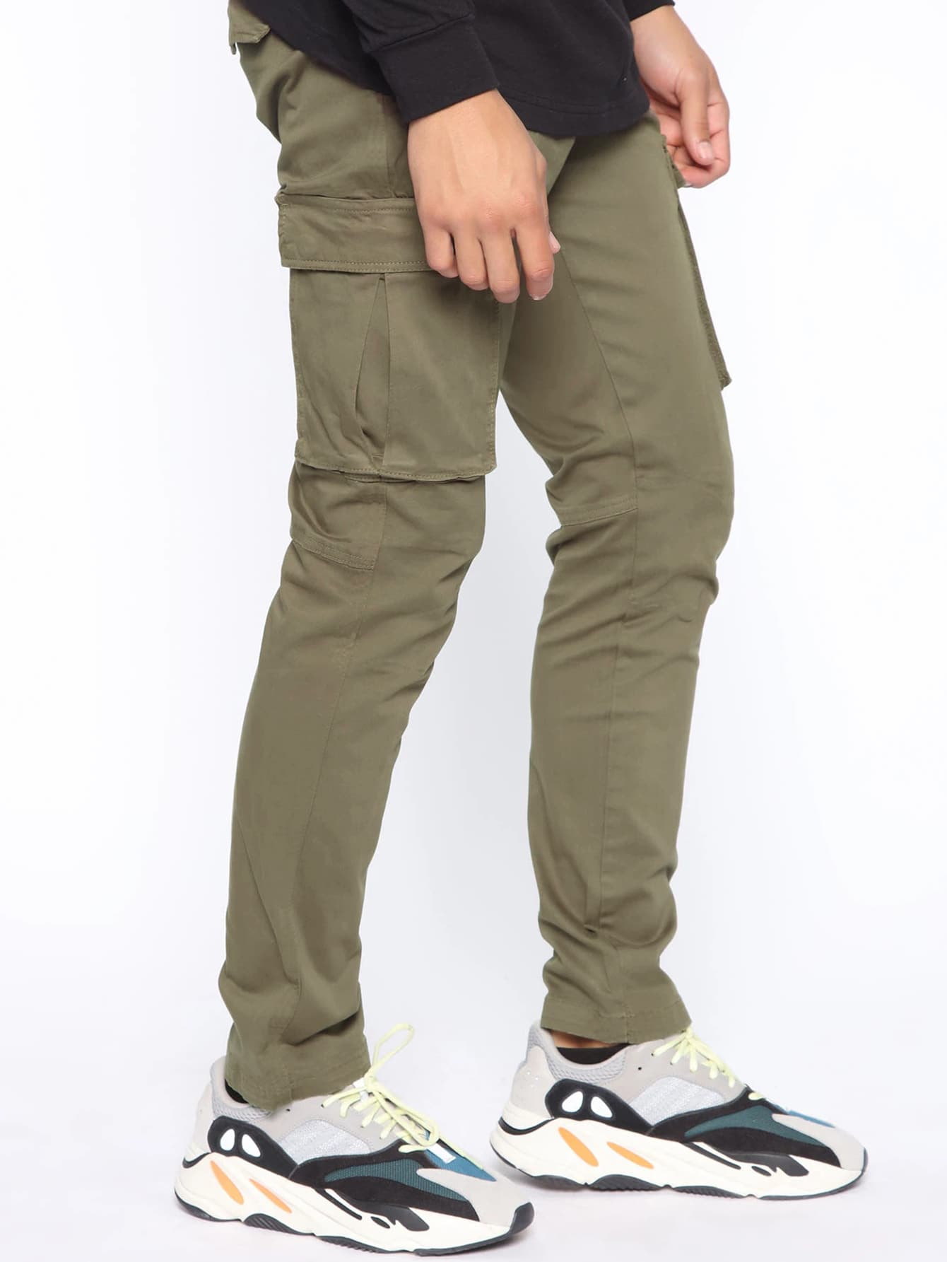 Men Flap Pocket Cargo Pants