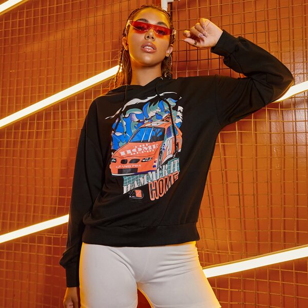 Толстовка на кулиске с оригинальным принтом, Чёрный
Толстовка на кулиске с оригинальным принтом, Чёрный