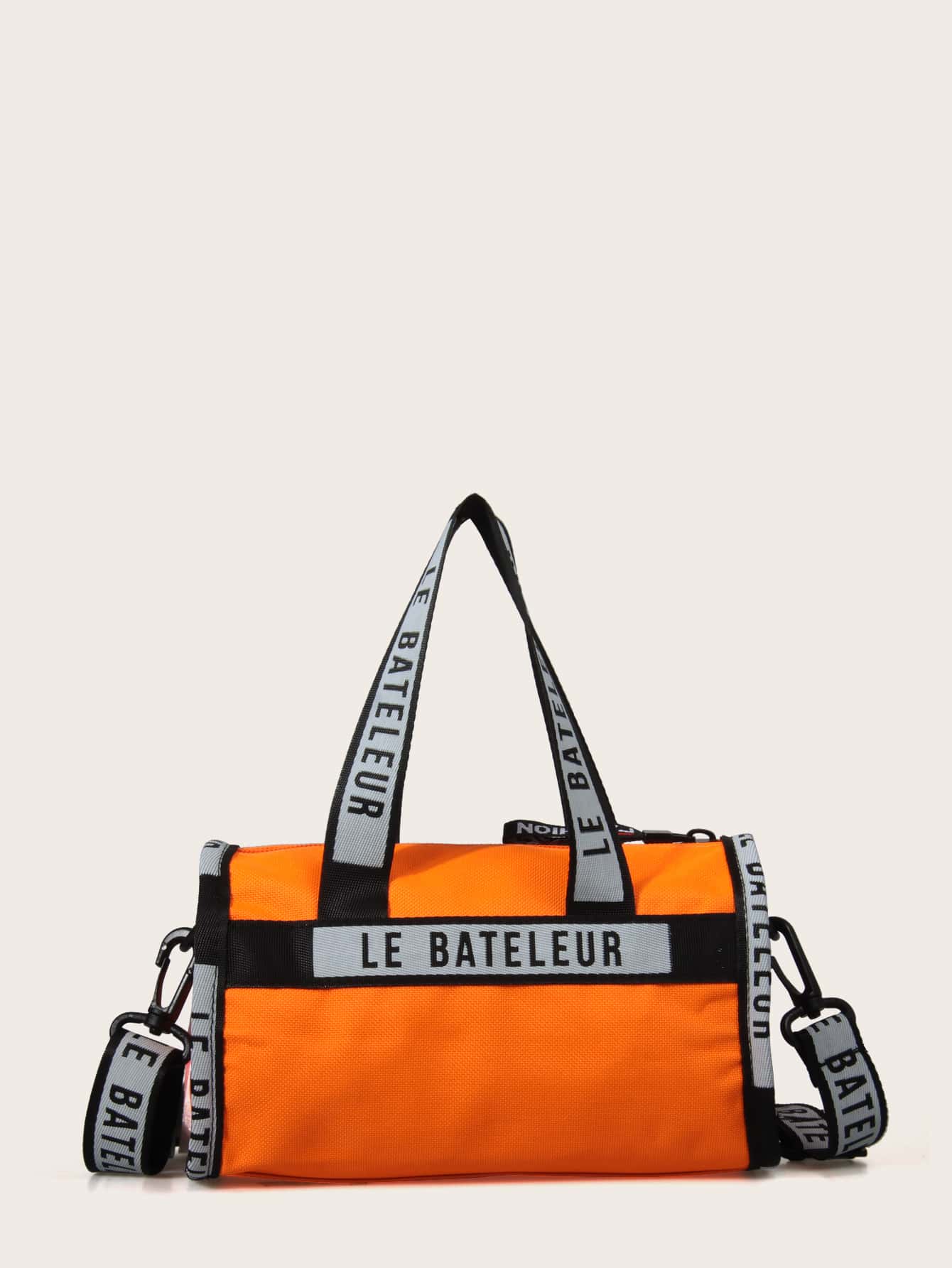 Letter Graphic Satchel Bag