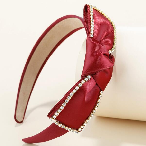 Bow Knot Decor Hair Hoop, Red