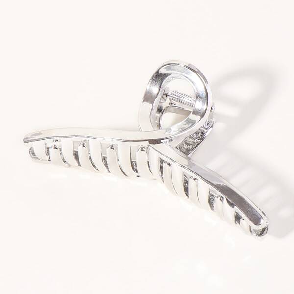 Plain Hair Claw, Silver