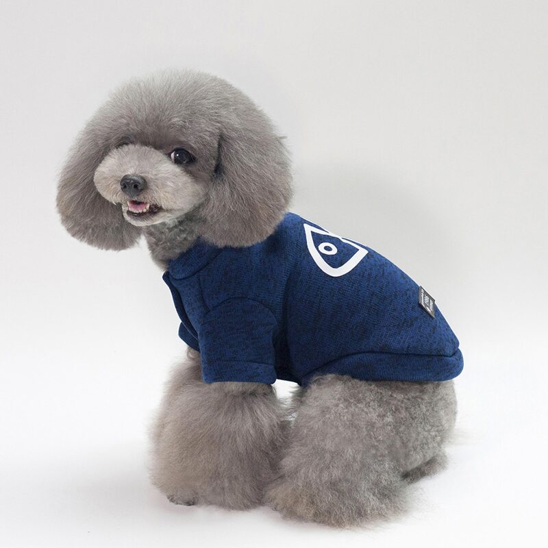 Fish Bone Pattern Dog Coat, Blue 
Fish Bone Pattern Dog Coat, Blue