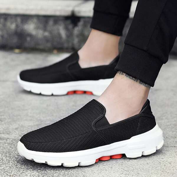 Men Wide Fit Loafers, Black