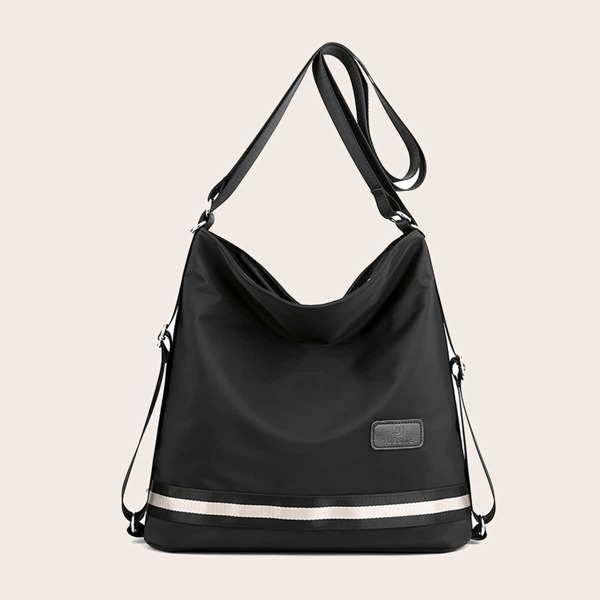 Large Capacity Shoulder Bag, Black