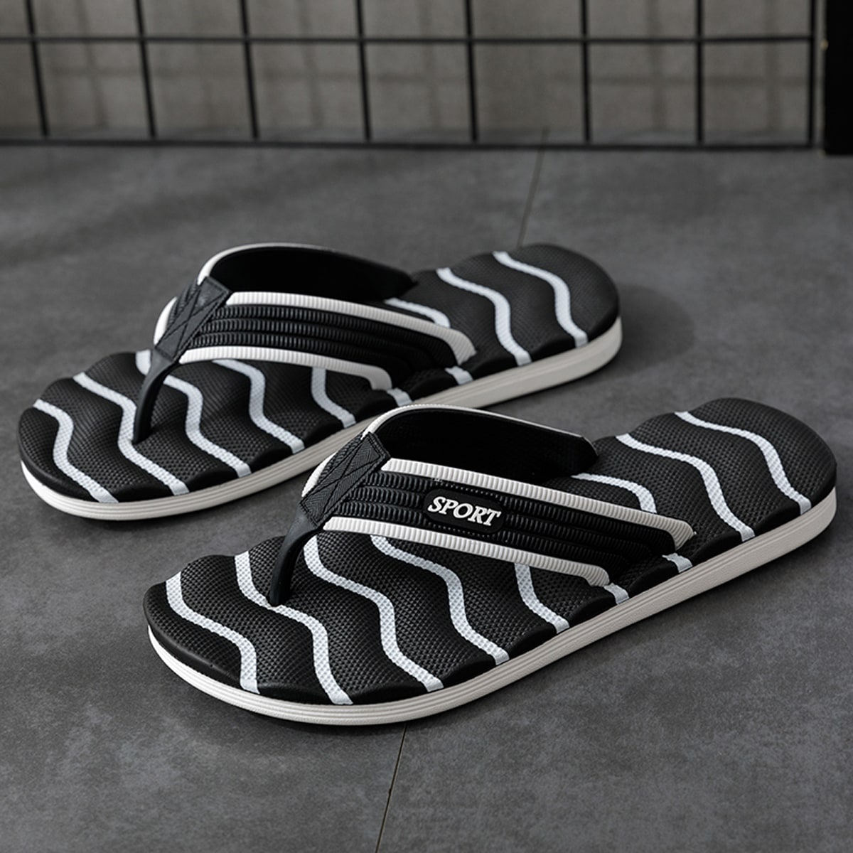 Мужские вьетнамки с массажной подошвой