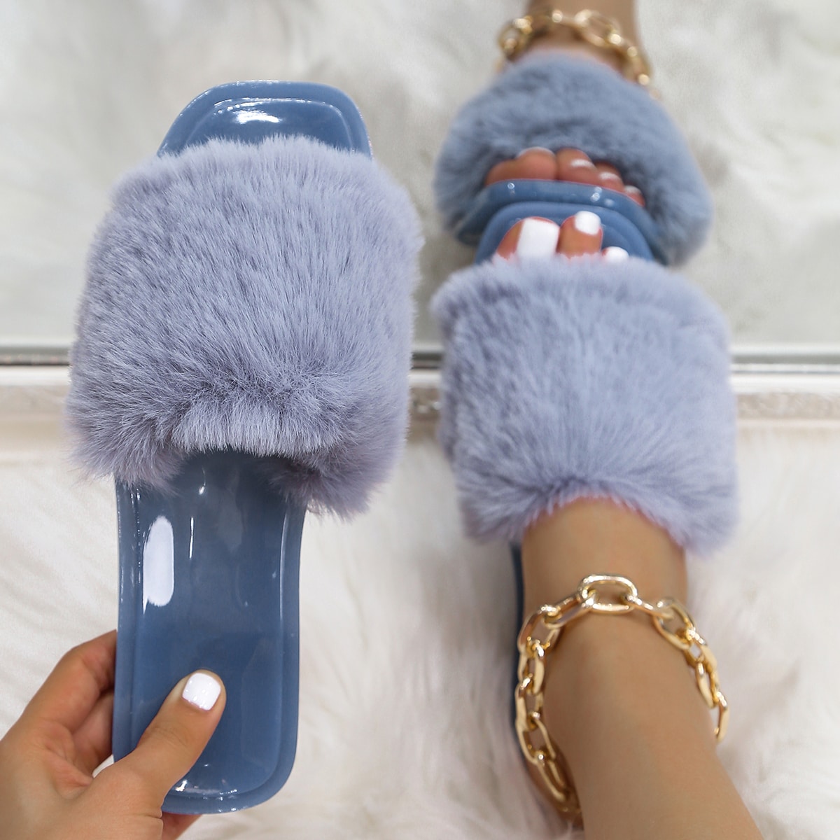 Одноцветный Тапочки & Вьетнамки