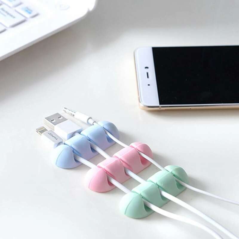 2pcs Random Stick On Cable Holder, Multicolor 
2pcs Random Stick On Cable Holder, Multicolor