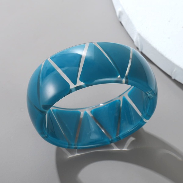 Geometric Pattern Bracelet, Blue