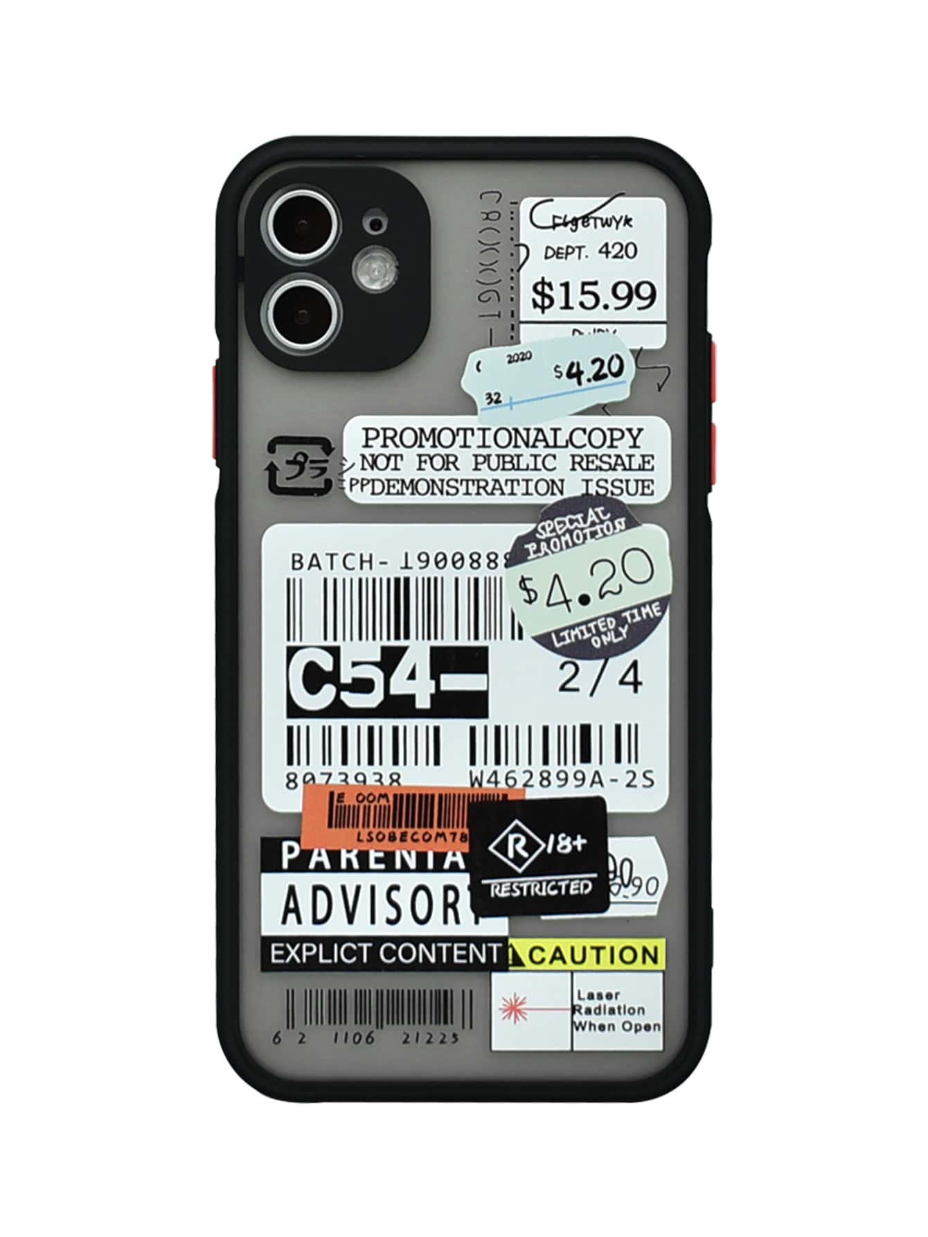 Label Print iPhone Case