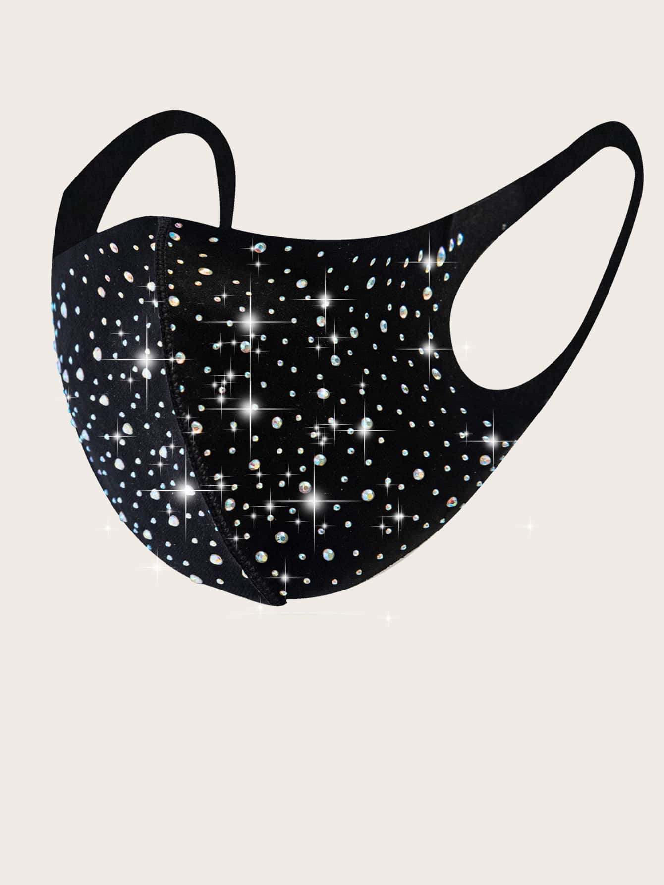 IsMoon Damen Mundschutz mit Motiv Sterne Gl/änzend Strass Diamant Einfarbig Multifunktionstuch Waschbar Atmungsaktiv Mund und Nasenschutz Halstuch Bandanas Face Cover