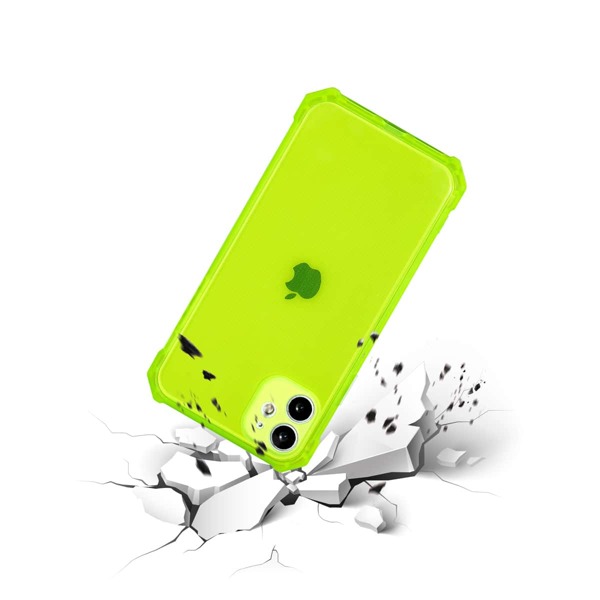 Neon Lime Clear iPhone Case, Lime green