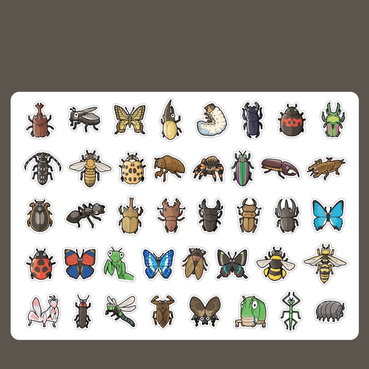 40pcs Cartoon Insect Sticker, Multicolor 
40pcs Cartoon Insect Sticker, Multicolor