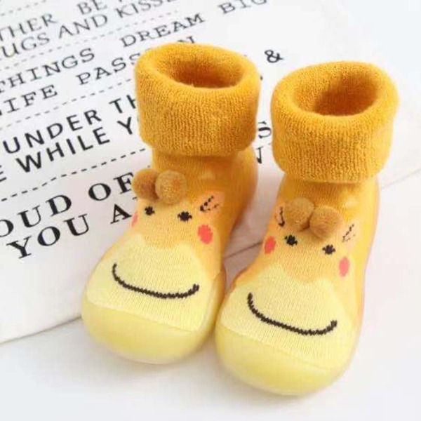 Toddler Kids Cartoon Graphic Sock Sneakers, Yellow