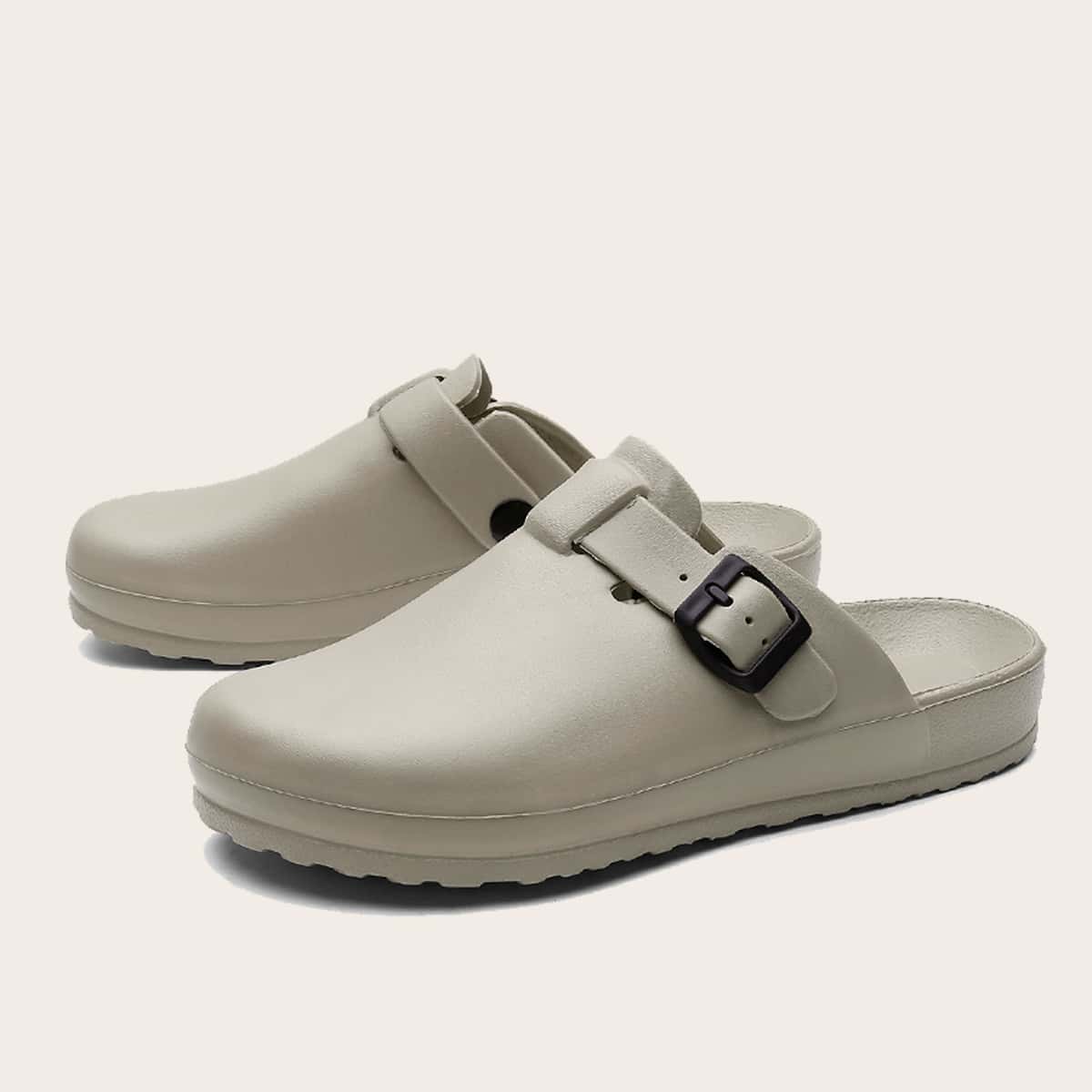 пряжка Одноцветный Мужские Вьетнамки и тапочки