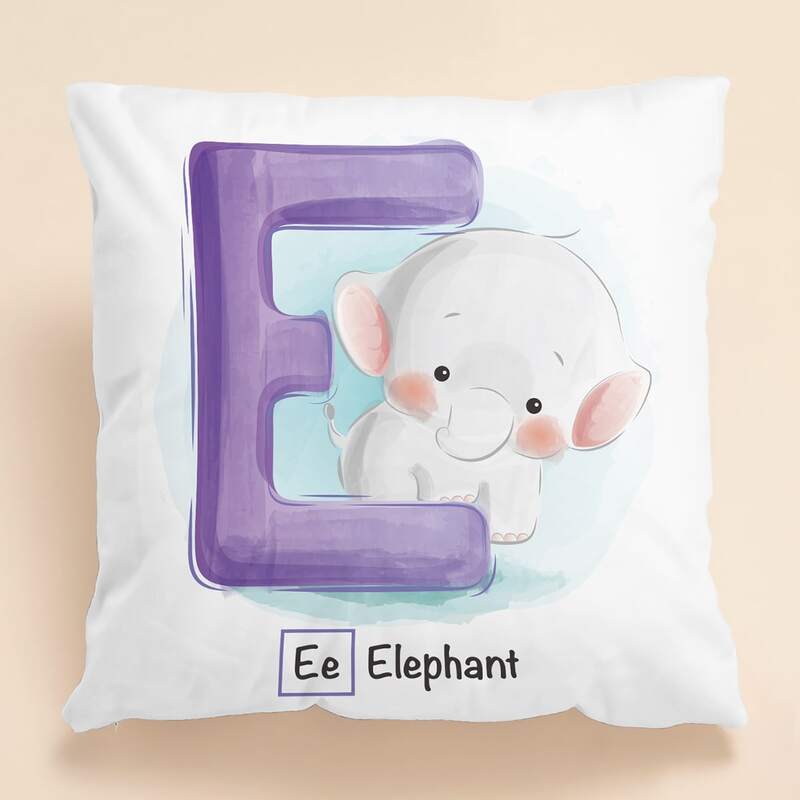Kids Cartoon Letter Graphic Cushion Cover Without Filler, Multicolor 
Kids Cartoon Letter Graphic Cushion Cover Without Filler, Multicolor