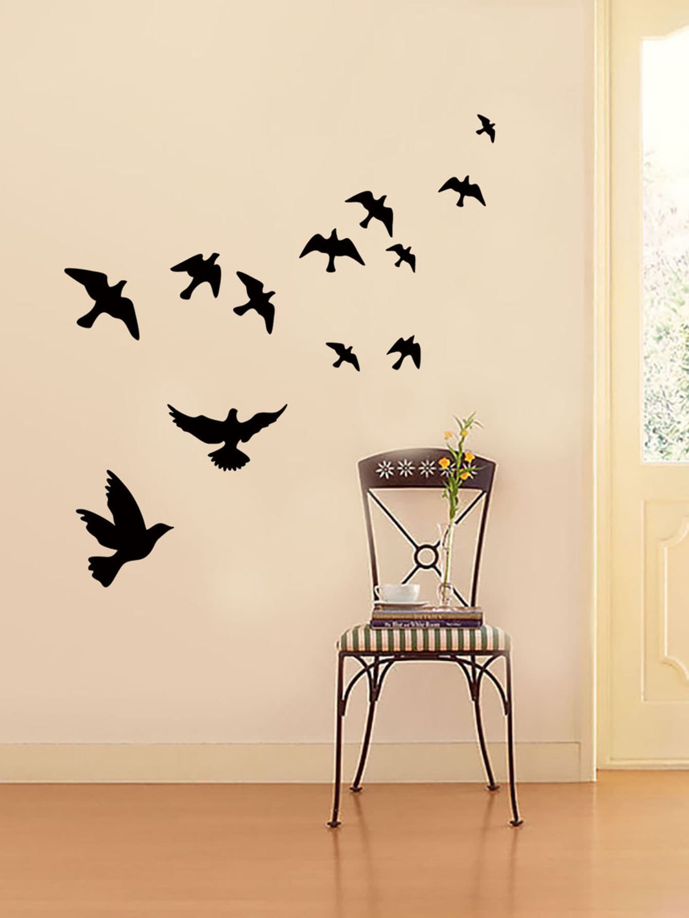 Pegatina anti-colisión de vidrio negro para ventanas con advertencia de rejilla, decoración de baño, pegatina, vinilo decorativo para el hogar, elementos de decoración primaveral para refrescar su hogar, pegatinas de decoración de ramas