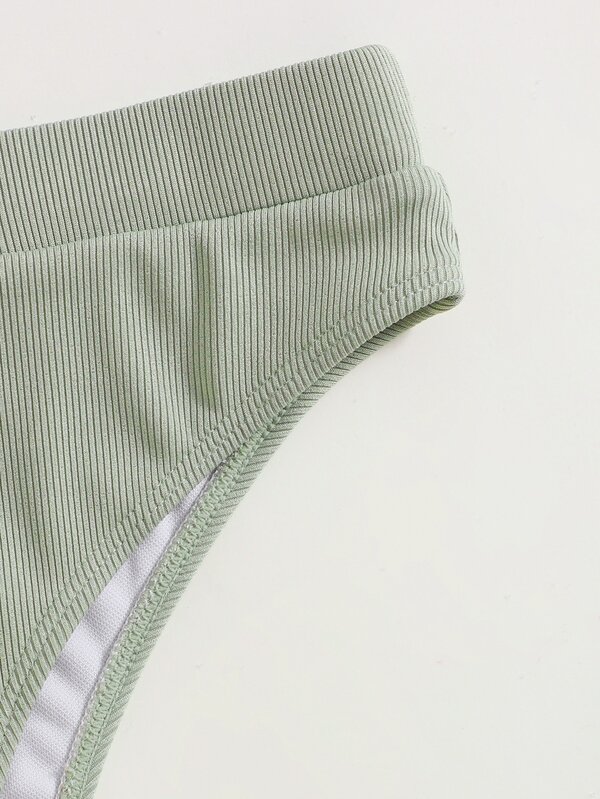 Is That The New Solid Rib Bikini Swimsuit Romwe Usa