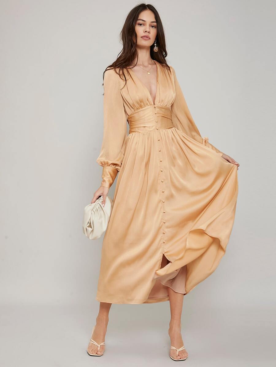 MOTF PREMIUM EMPIRE WAIST FLOWY DRESS