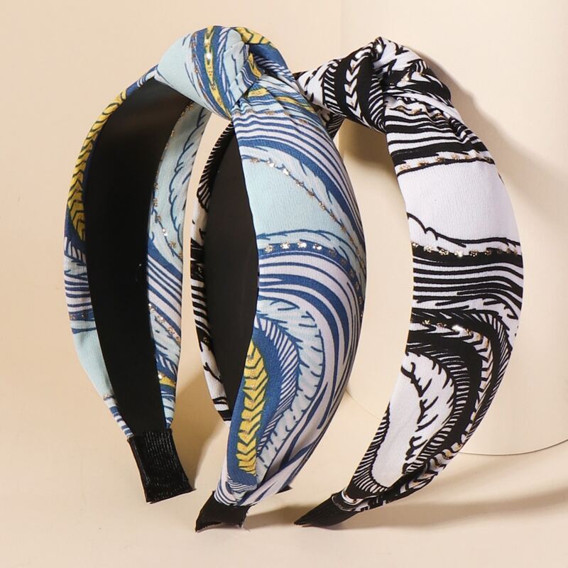 2pcs Knot Decor Hair Hoop, Multicolor 
2pcs Knot Decor Hair Hoop, Multicolor