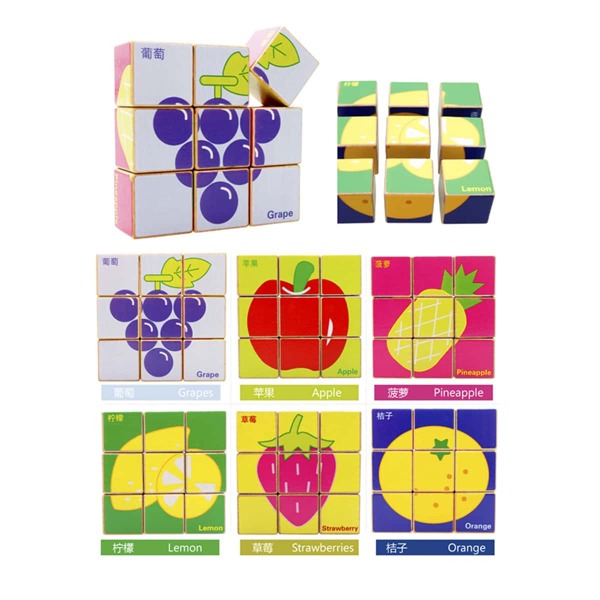 Детская игрушка-головоломка с фруктовым рисунком, Многоцветный
Детская игрушка-головоломка с фруктовым рисунком, Многоцветный