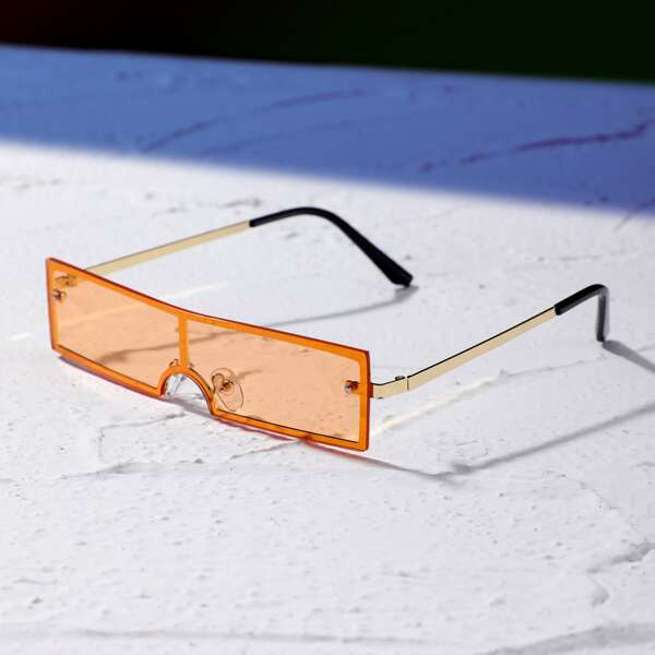 Flat Top Shield Sunglasses