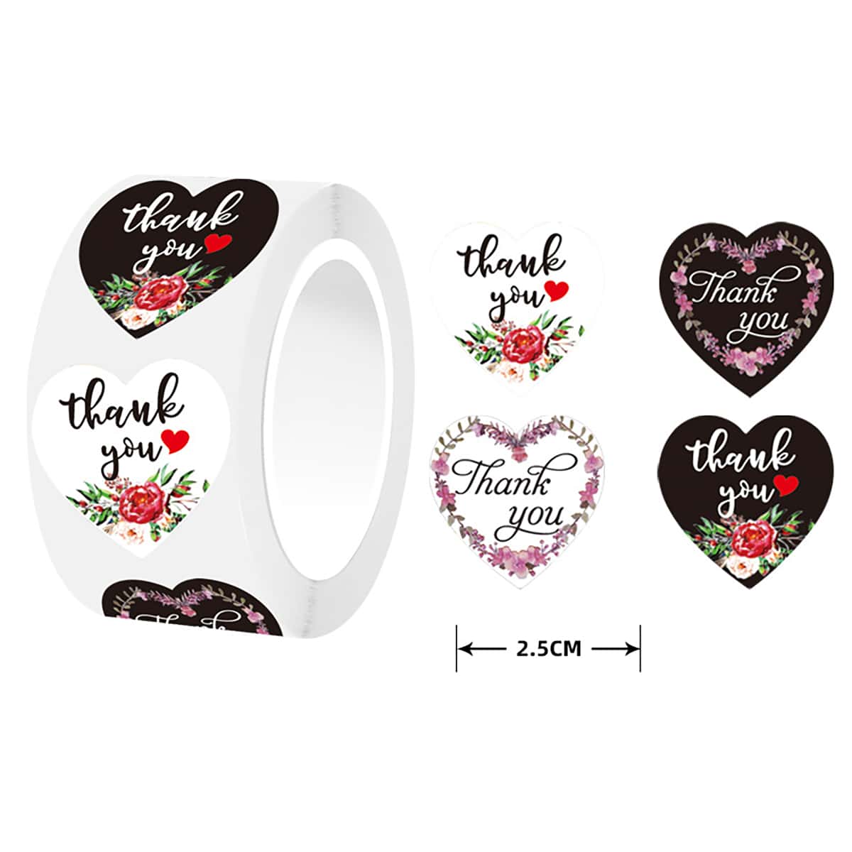 1pc Heart Shaped Floral Sticker Tape, Multicolor 
1pc Heart Shaped Floral Sticker Tape, Multicolor