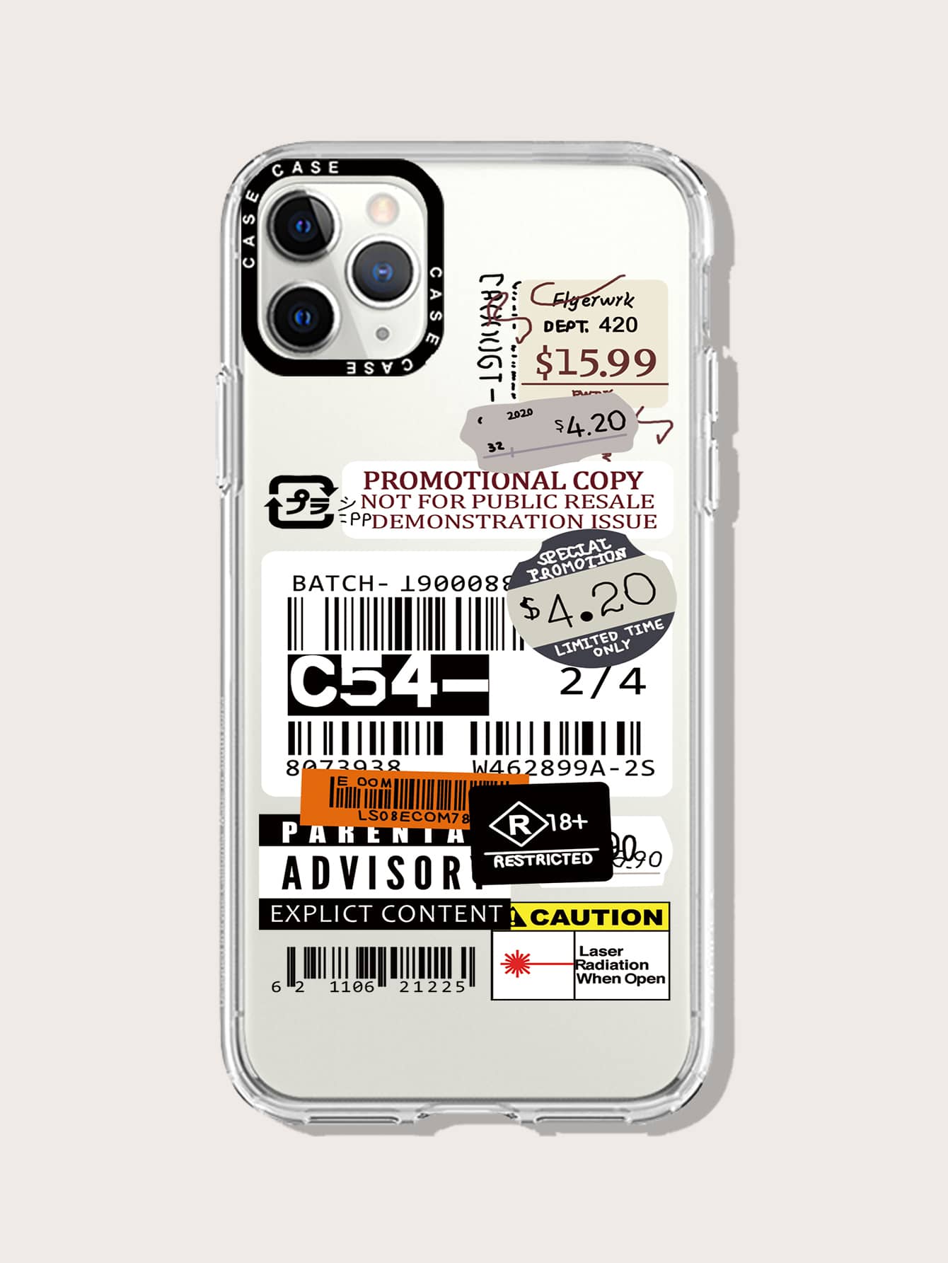 Tag Pattern Phone Case